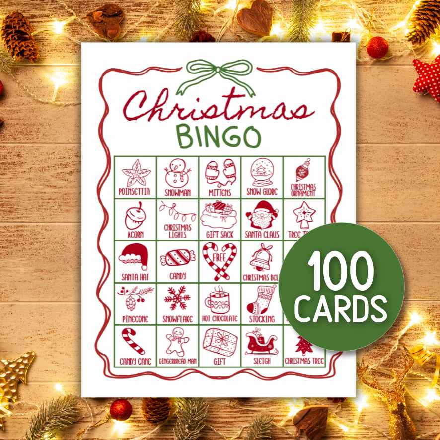100 CHRISTMAS BINGO CARDS - Image 2