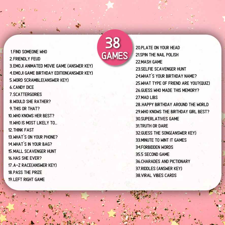 11TH BIRTHDAY PARTY GAMES PRINTABLE - Image 6