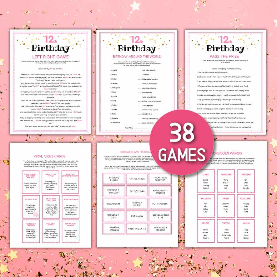 12TH BIRTHDAY GAMES PRINTABLE - Image 3