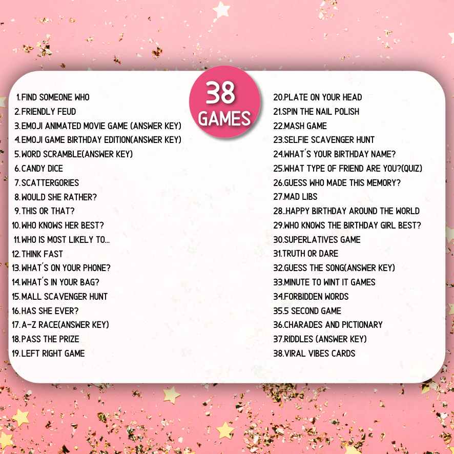 12TH BIRTHDAY GAMES PRINTABLE - Image 5