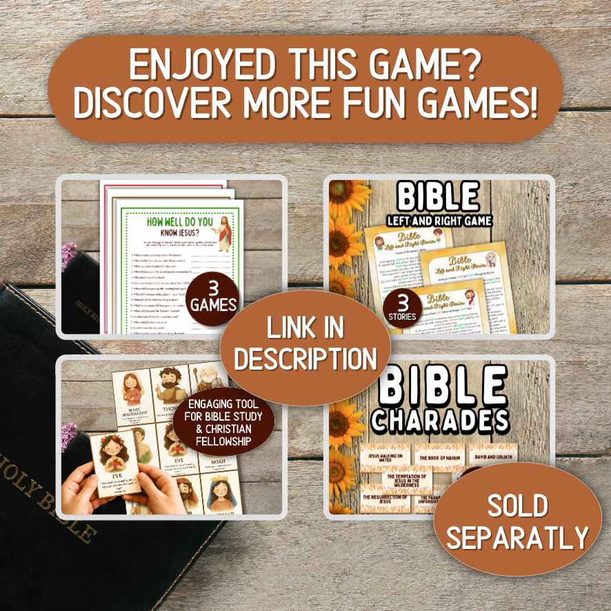 30 BIBLE BINGO CARDS - Image 10