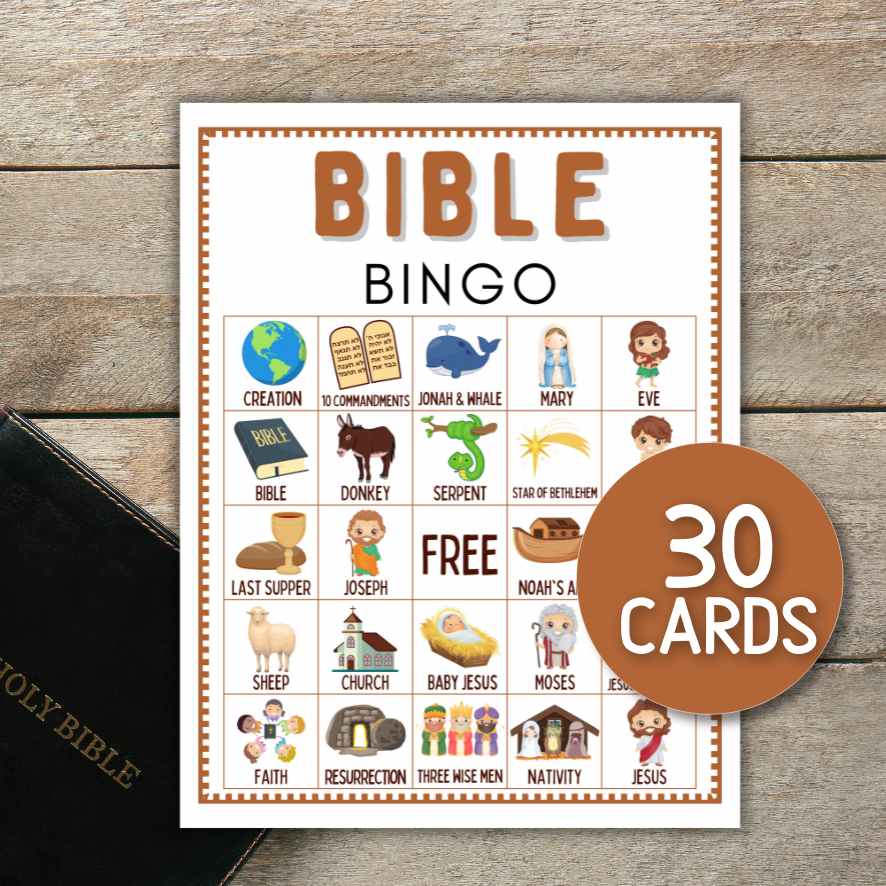 30 BIBLE BINGO CARDS - Image 5