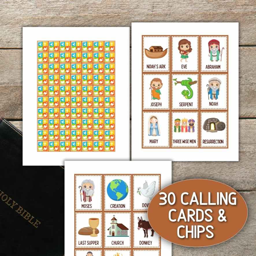 30 BIBLE BINGO CARDS - Image 8