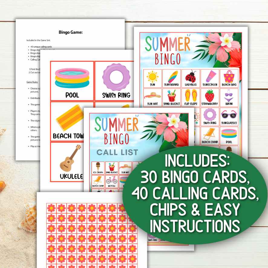 30 SUMMER BINGO CARDS - Image 4