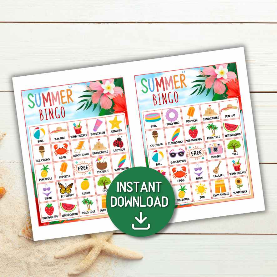 30 SUMMER BINGO CARDS - Image 5