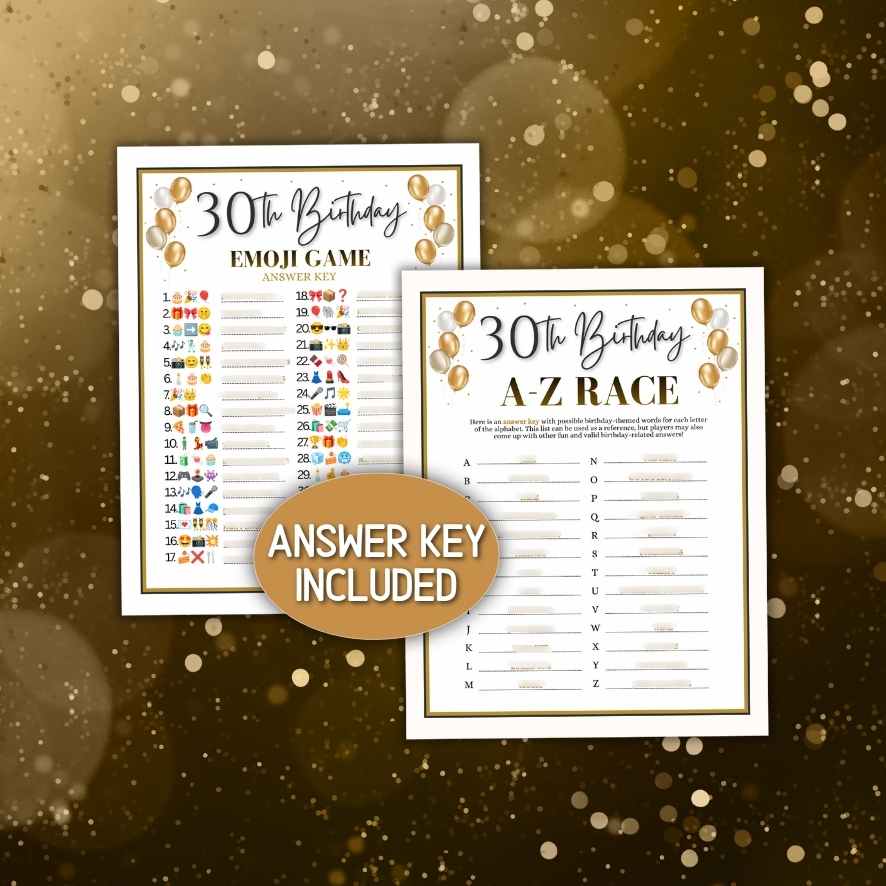 30TH BIRTHDAY PARTY GAMES BUNDLE - Image 7