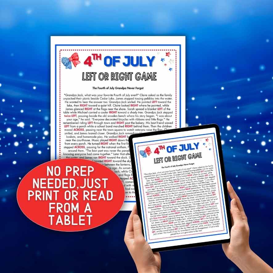 4TH OF JULY LEFT OR RIGHT GAME - Image 3