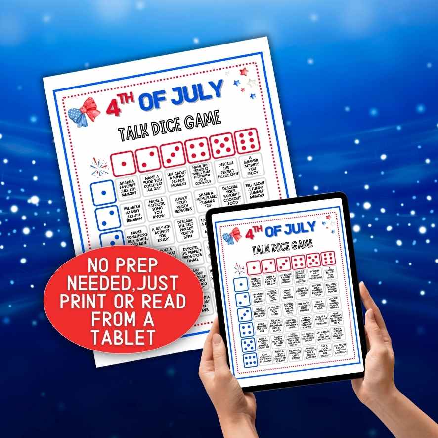 4TH OF JULY TALK DICE GAME - Image 2