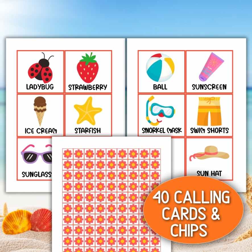 50 SUMMER BINGO CARDS - Image 7
