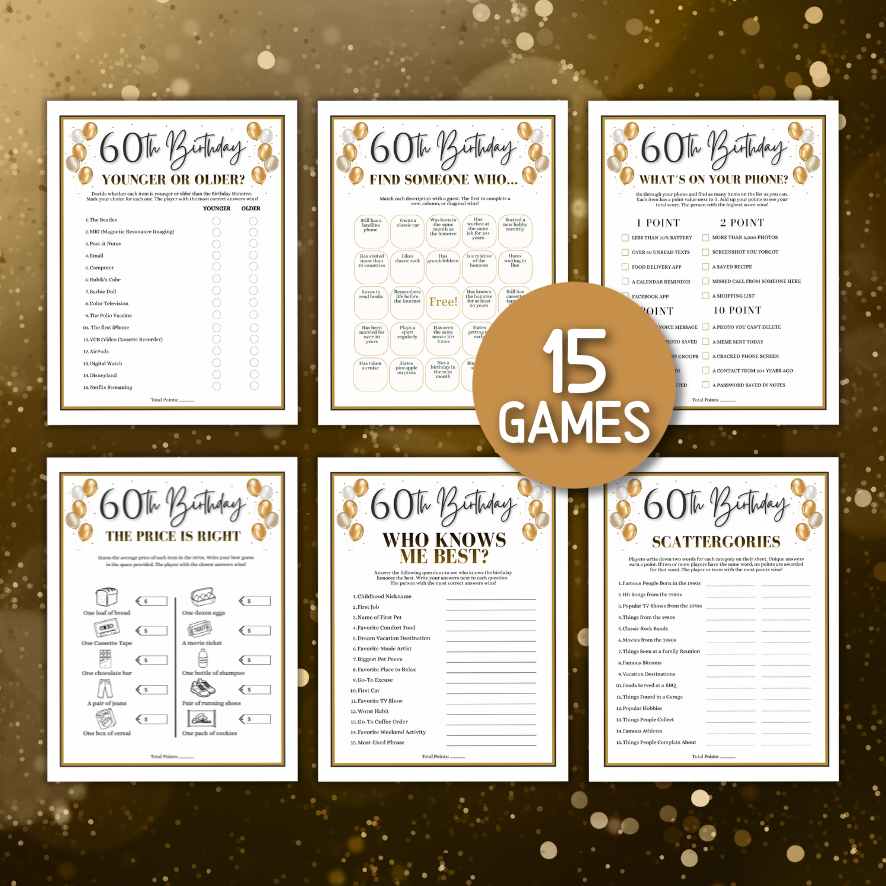 60TH BIRTHDAY GAMES BUNDLE - Image 3