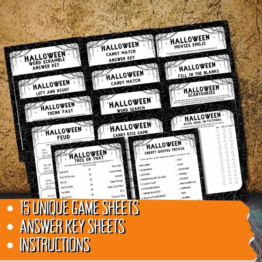 ADULT PARTY GAMES HALLOWEEN ACTIVITIES - Image 3