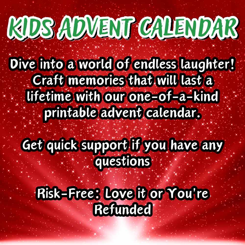 ADVENT CALENDAR FOR KIDS PRINTABLE - Image 5