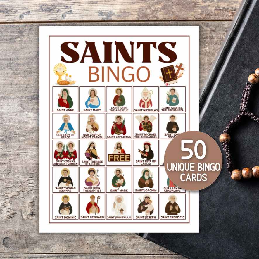ALL SAINT´S DAY CATHOLIC SAINTS BINGO
