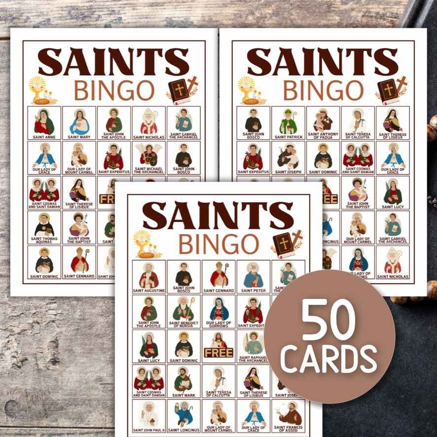 ALL SAINT´S DAY CATHOLIC SAINTS BINGO - Image 3