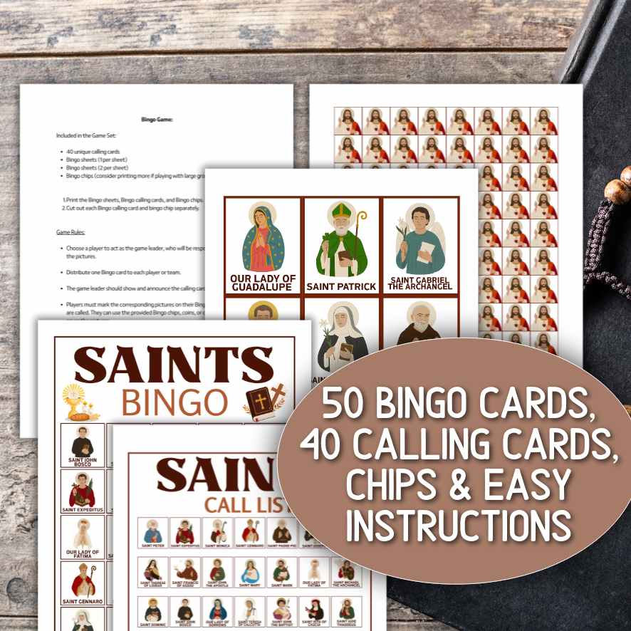 ALL SAINT´S DAY CATHOLIC SAINTS BINGO - Image 5