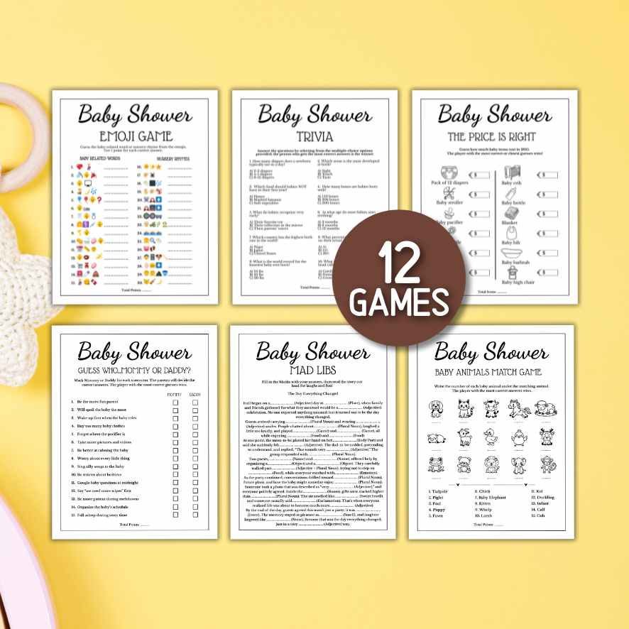 BABY SHOWER GAMES PRINTABLE - Image 4
