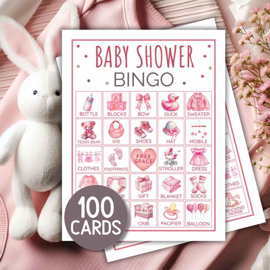 BABY SHOWER GIRL BINGO PRINTABLE - Image 4