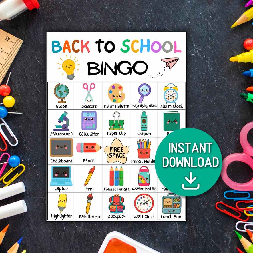 BACK TO SCHOOL BINGO PRINTABLE - Image 4