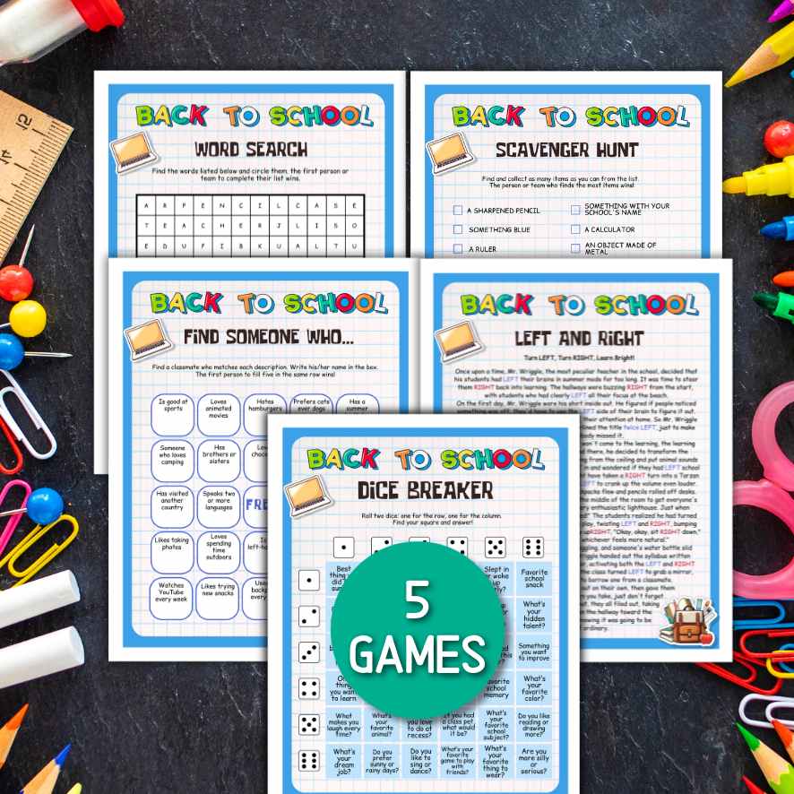 BACK TO SCHOOL PRINTABLE GAMES - Image 3