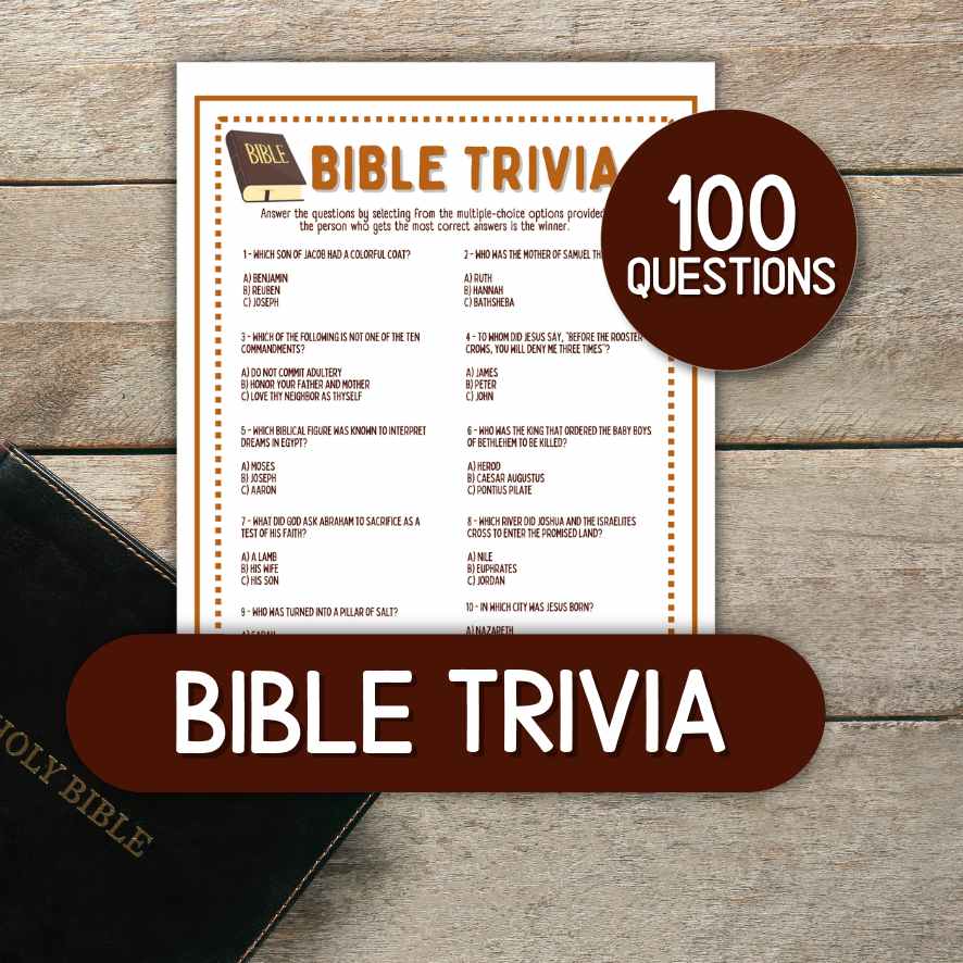 100 BIBLE TRIVIA GAME PRINTABLE - Image 3
