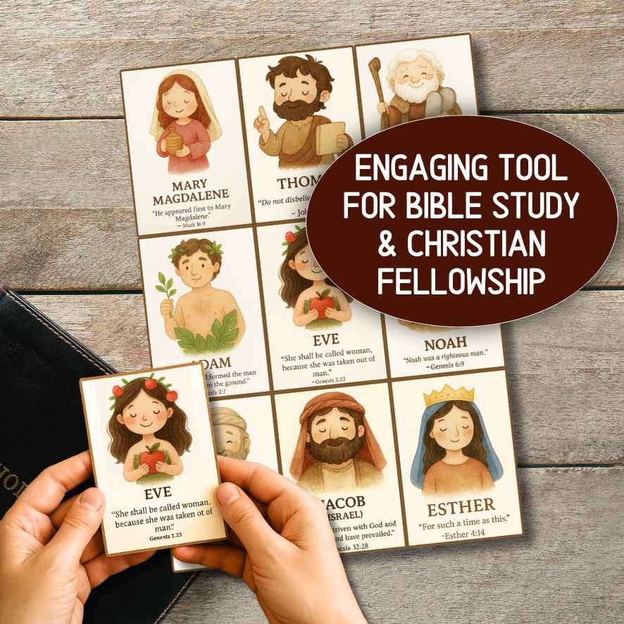 BIBLE CHARACTER CARDS MEMORY GAME - Image 5