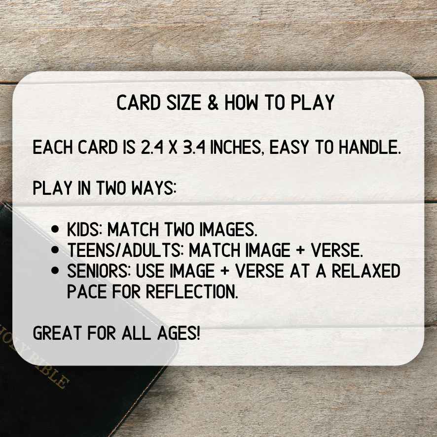 BIBLE CHARACTER CARDS MEMORY GAME - Image 7