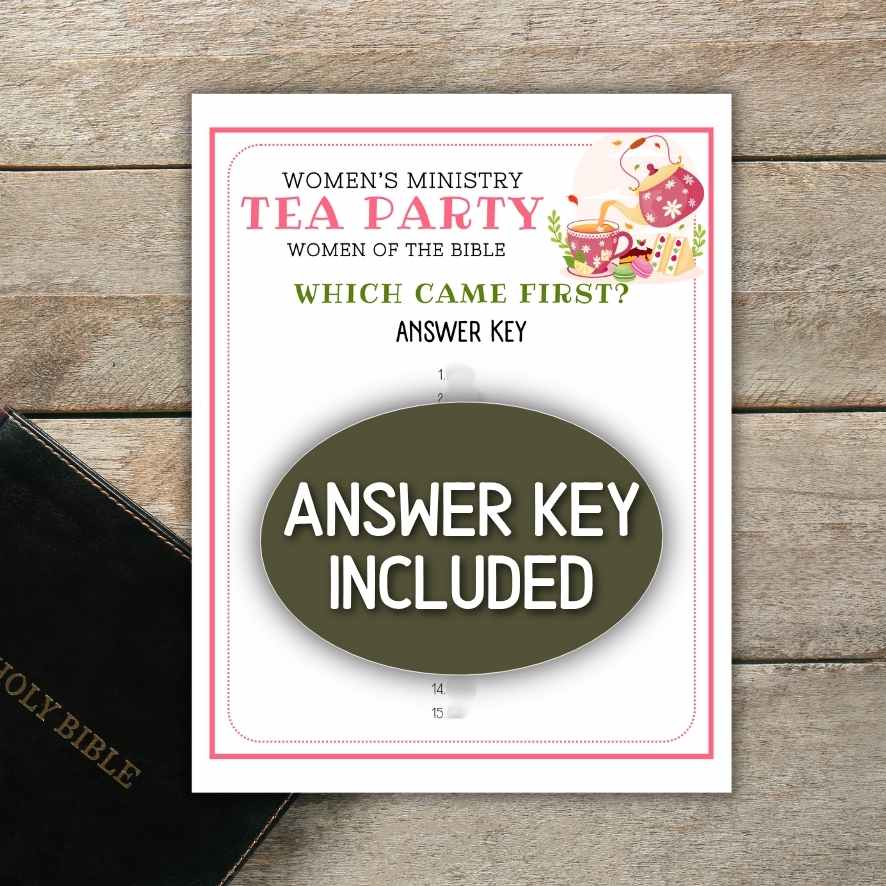 BIBLE COUPLES WHICH CAME FIRST GAME - Image 3