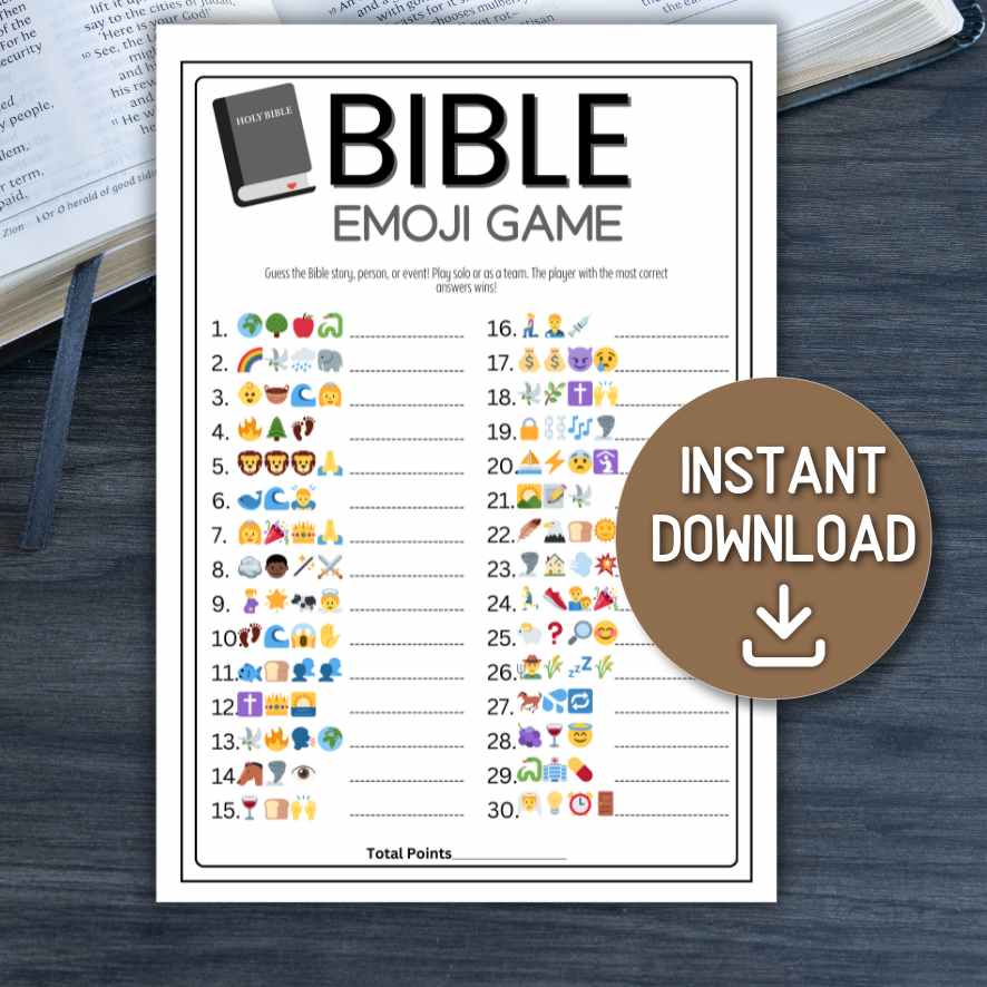 BIBLE EMOJI GAME