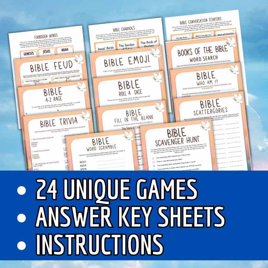 BIBLE GAMES BUNDLE PRINTABLE - Image 3