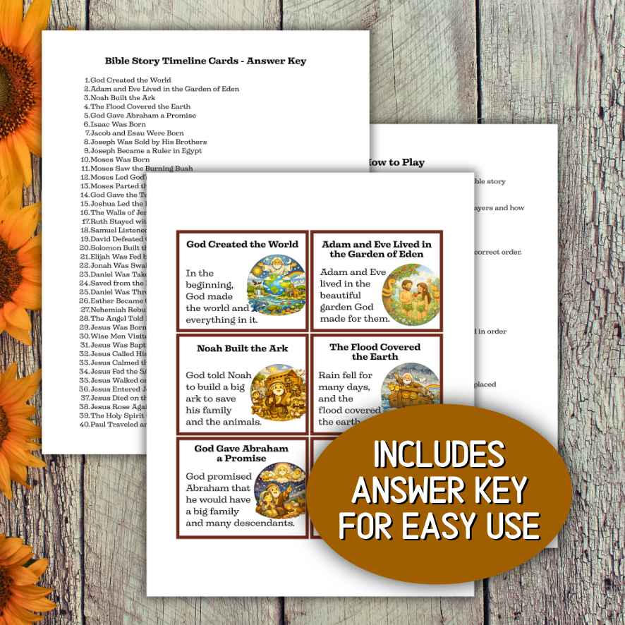 BIBLE  STORY TIMELINE  GAME FOR KIDS - Image 3