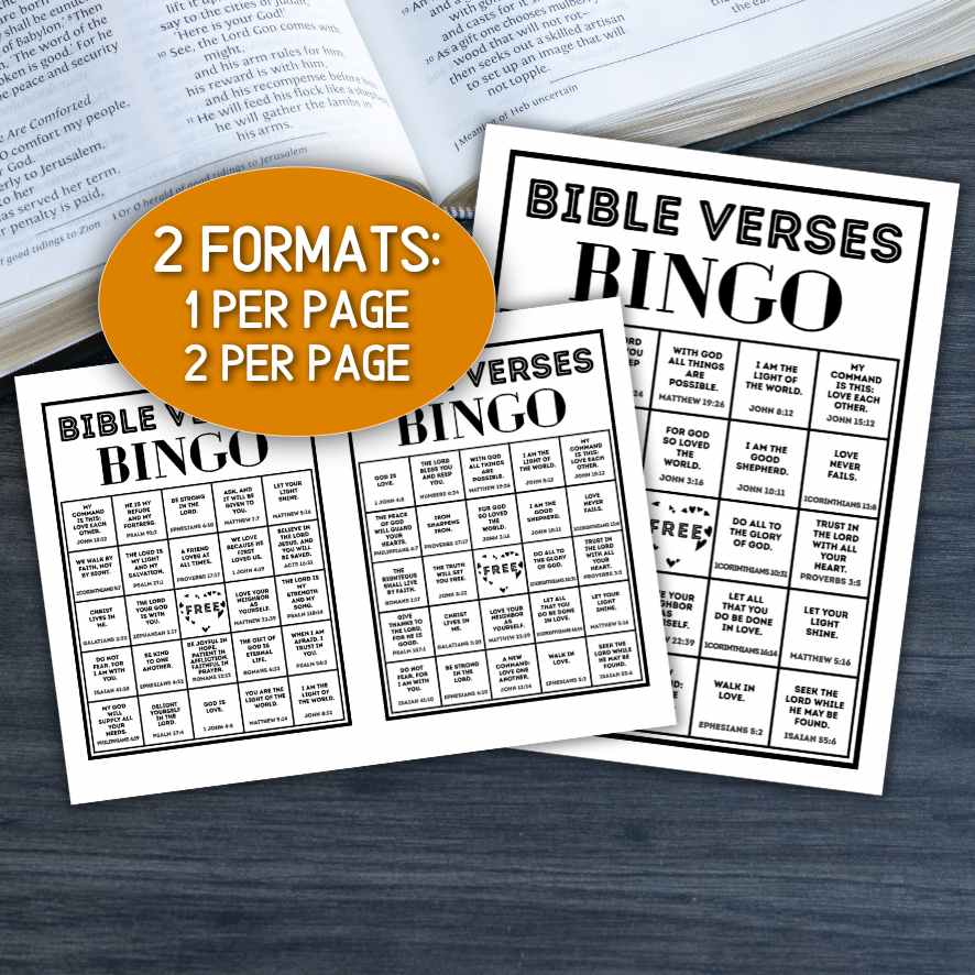 BIBLE VERSE GAME BINGO PRINTABLE - Image 6