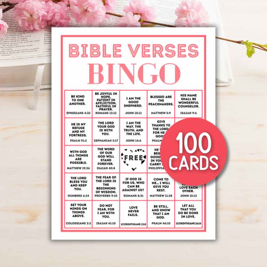 BIBLE VERSES BINGO PRINTABLE