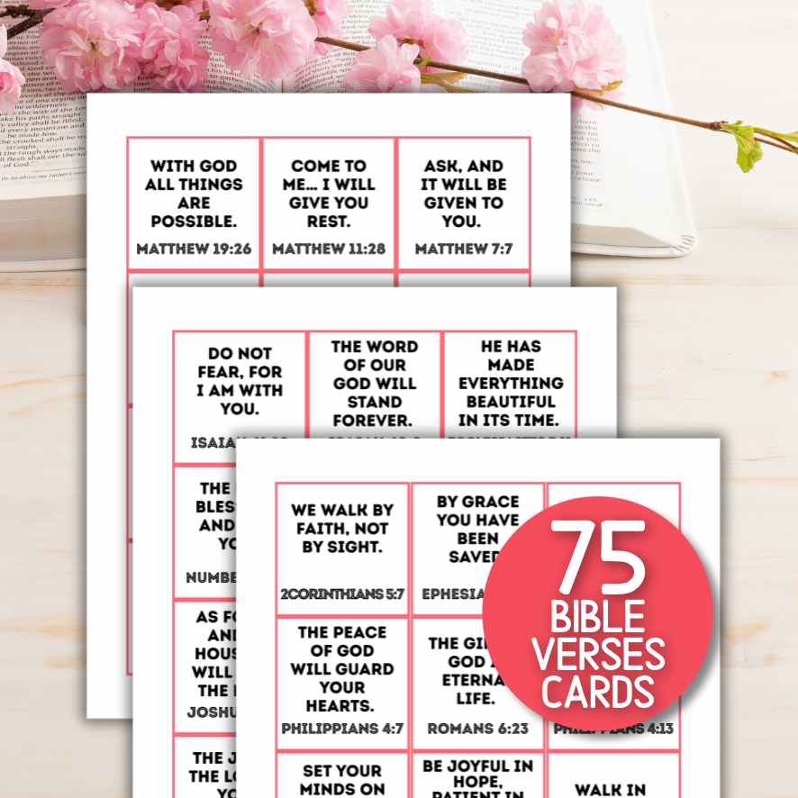 BIBLE VERSES BINGO PRINTABLE - Image 2