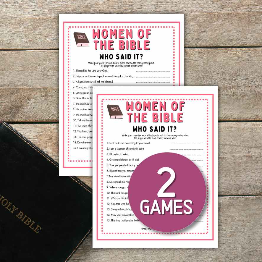 BIBLE WHO SAID IT GAME - Image 2