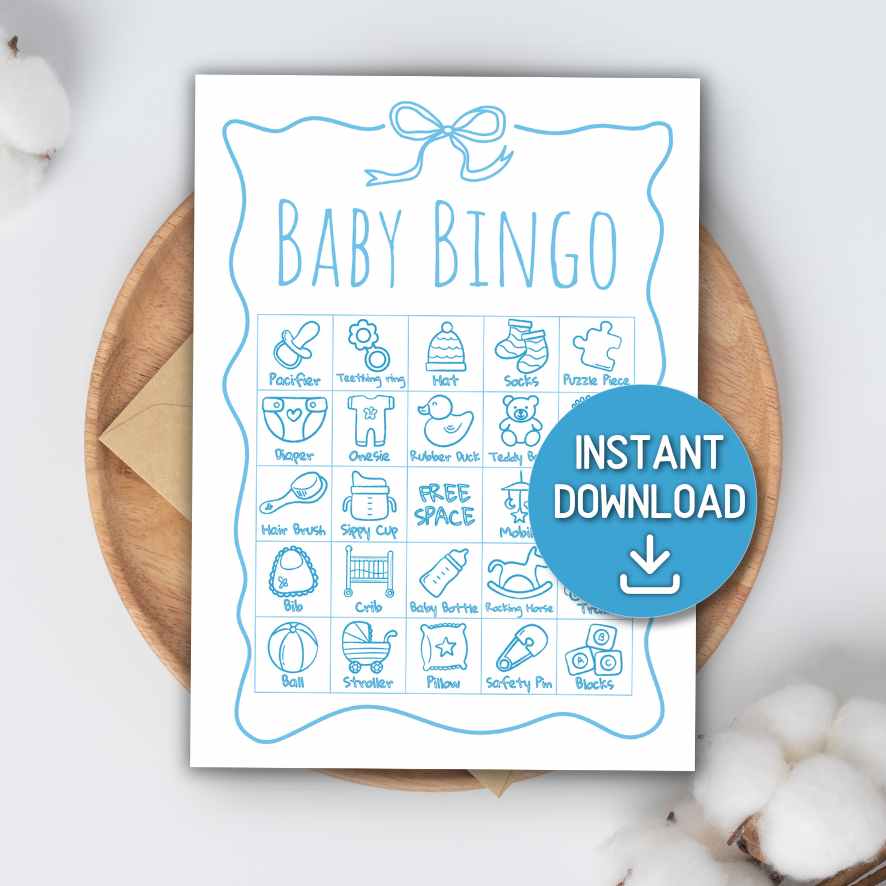 BINGO BABY SHOWER BOY PRINTABLE - Image 4