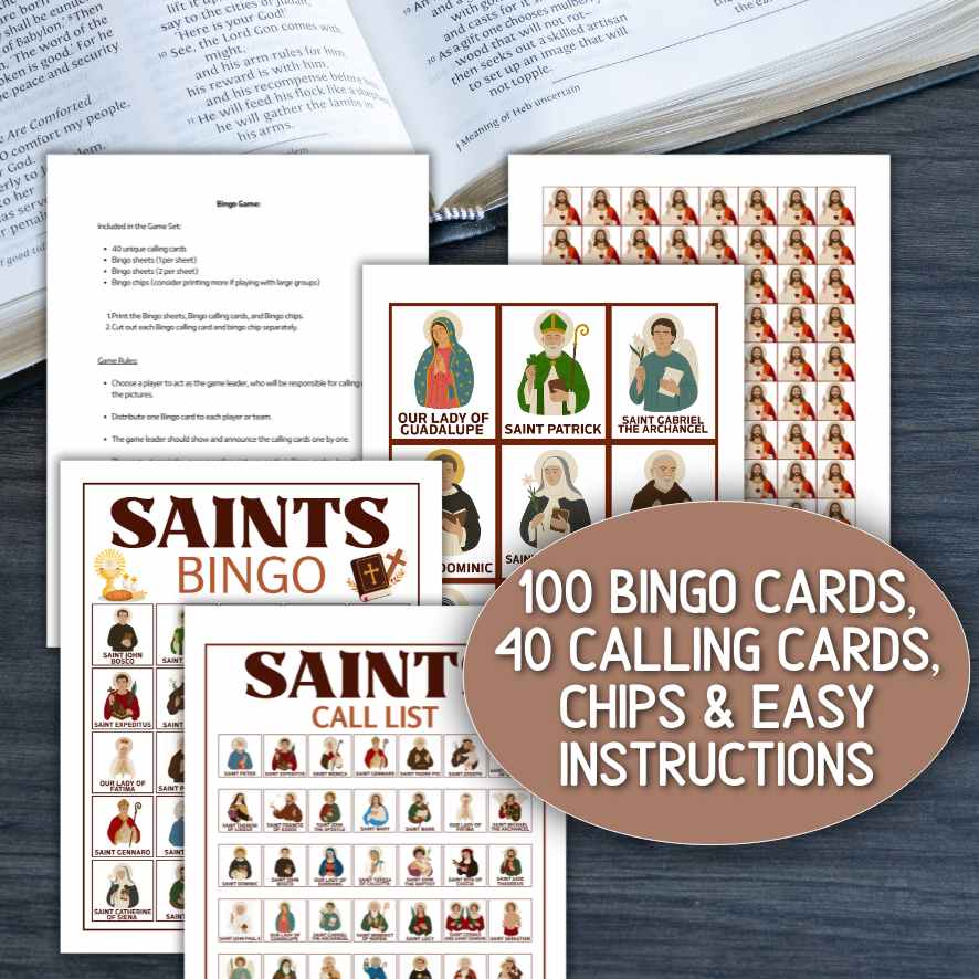 CATHOLIC SAINT BINGO PRINTABLE - Image 4