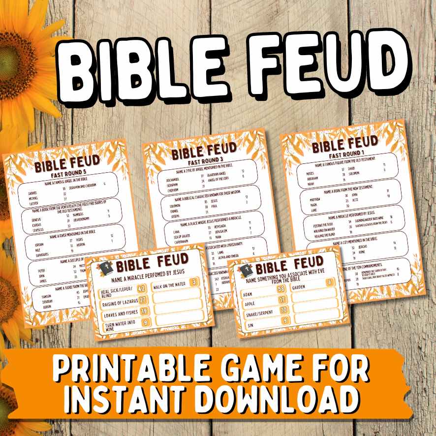CHRISTIAN BIBLE FEUD GAME PRINTABLE - Image 4