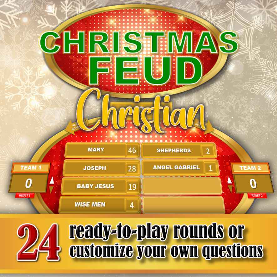 CHRISTIAN CHRISTMAS FEUD EDITABLE