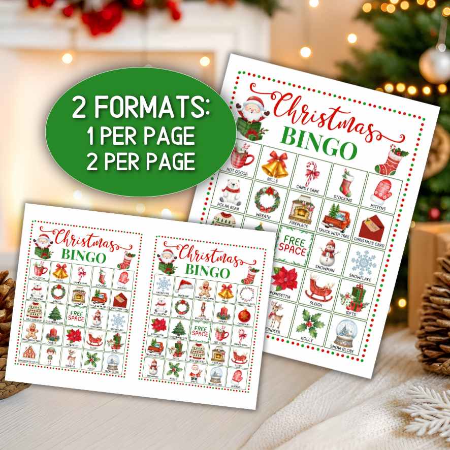 CHRISTMAS BINGO 200 CARDS PRINTABLE - Image 8