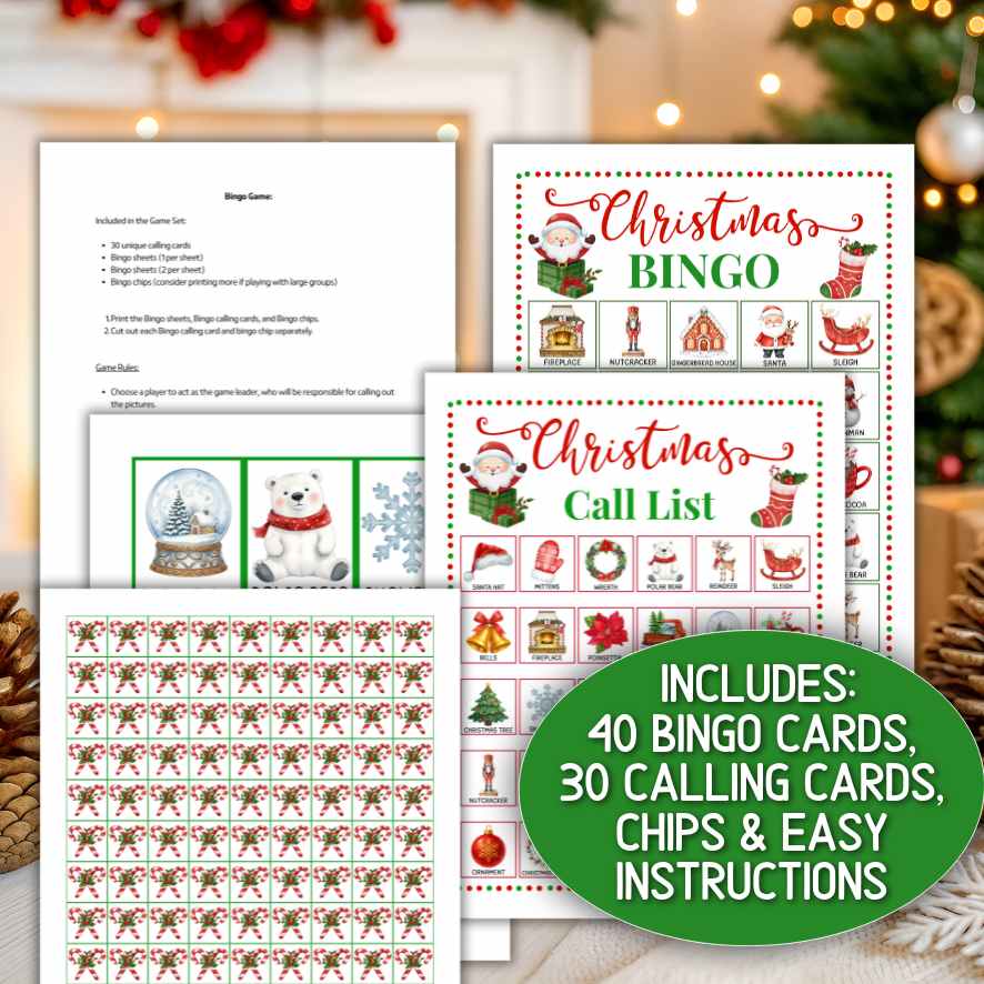CHRISTMAS BINGO CARDS PRINTABLE - Image 6
