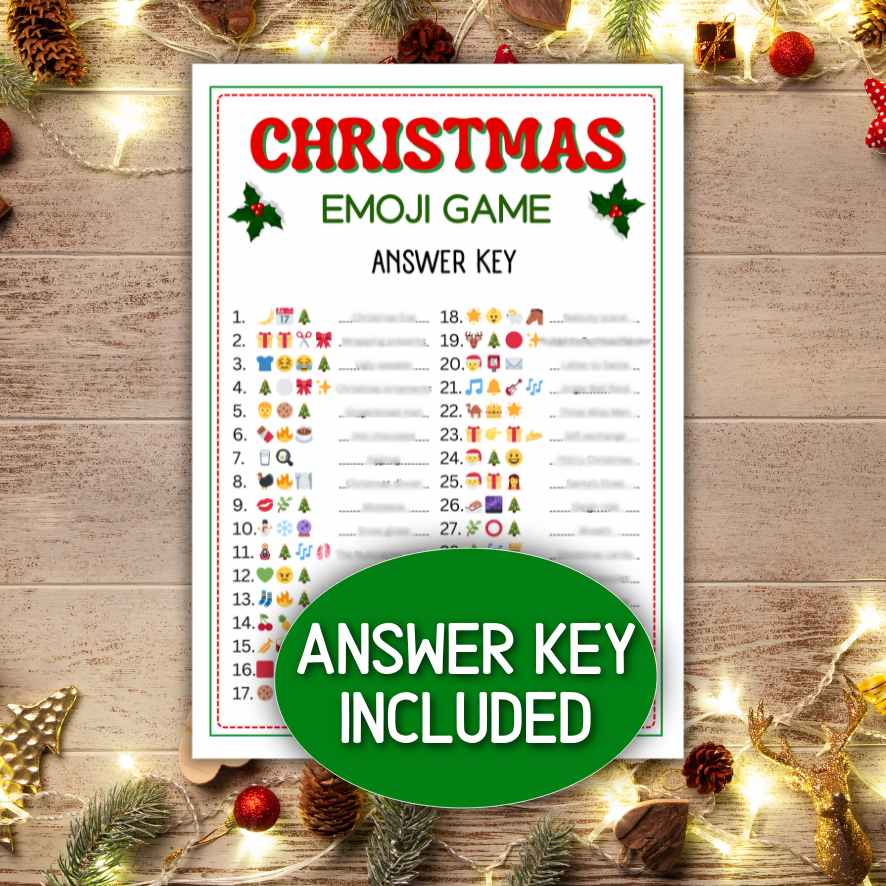 CHRISTMAS EMOJI GAME PRINTABLE - Image 3