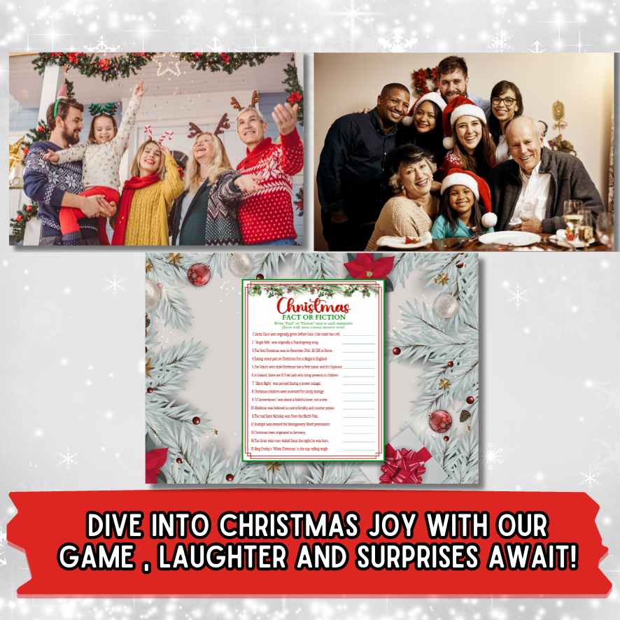 CHRISTMAS FACT OR FICTION GAME PRINTABLE - Image 2