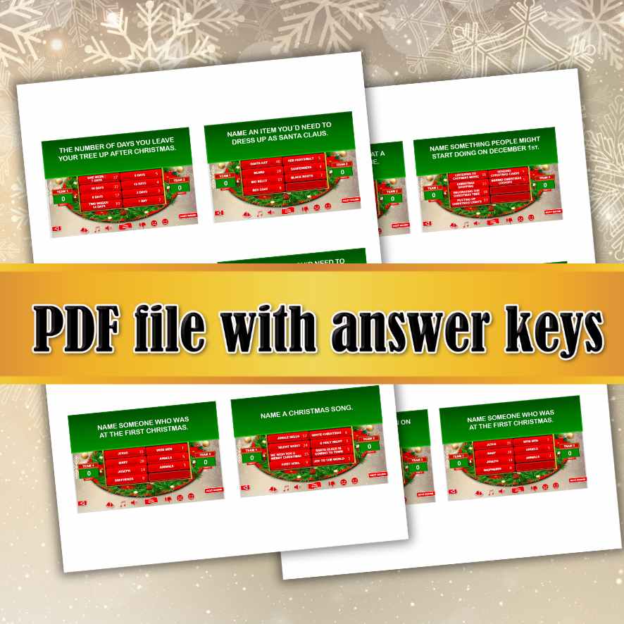 CHRISTMAS FAMILY FRIENDLY FEUD 50 QUESTIONS - Image 4