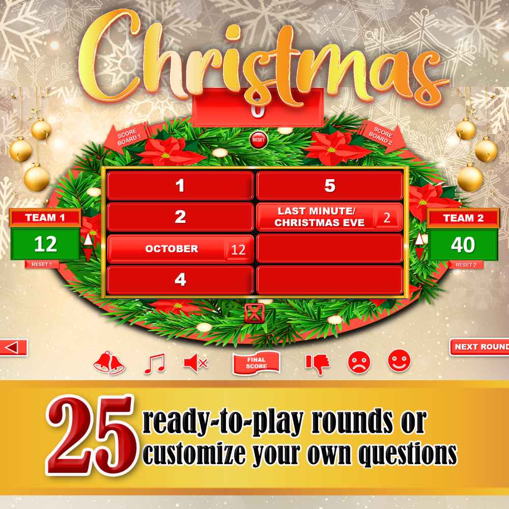 CHRISTMAS FEUD EDITABLE