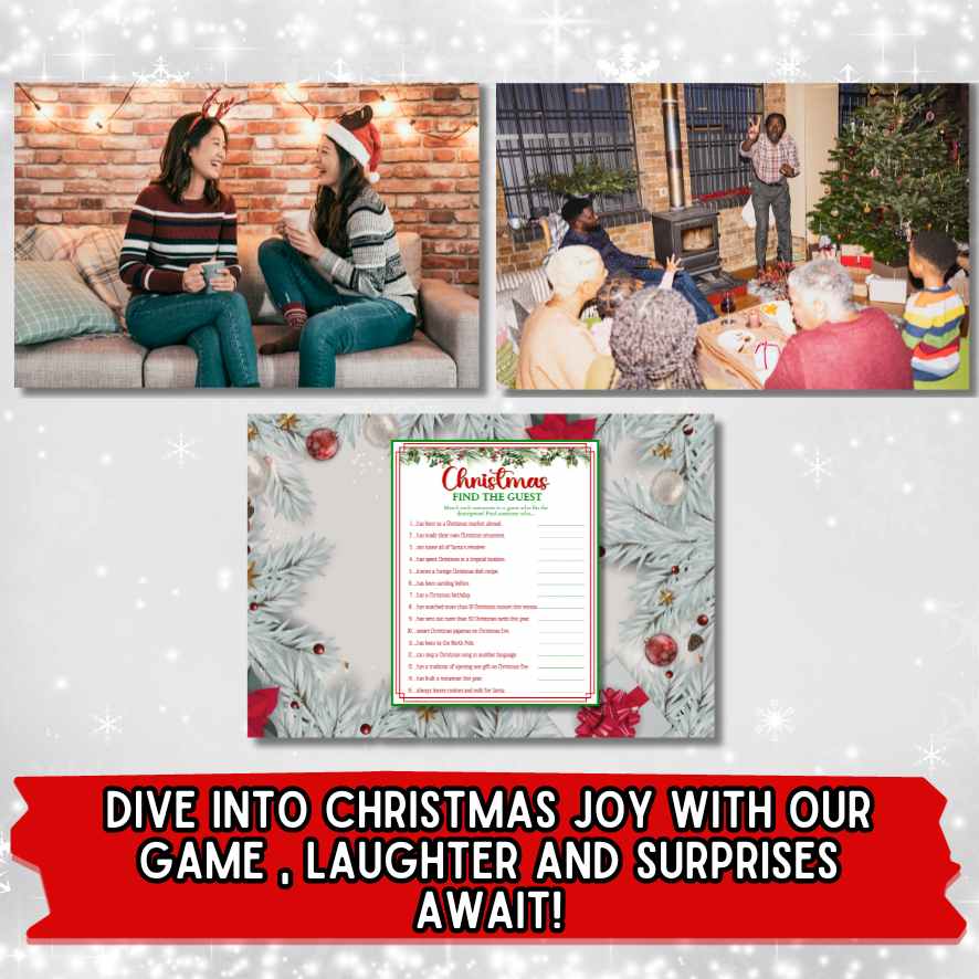 CHRISTMAS FIND THE GUEST PRINTABLE - Image 2