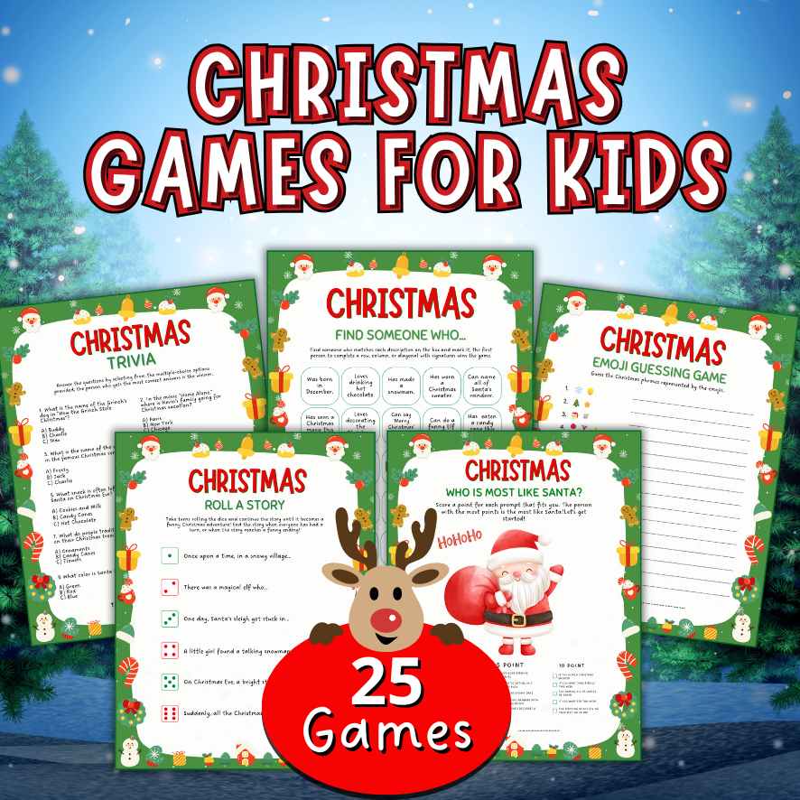 CHRISTMAS GAMES FOR KIDS BUNDLE