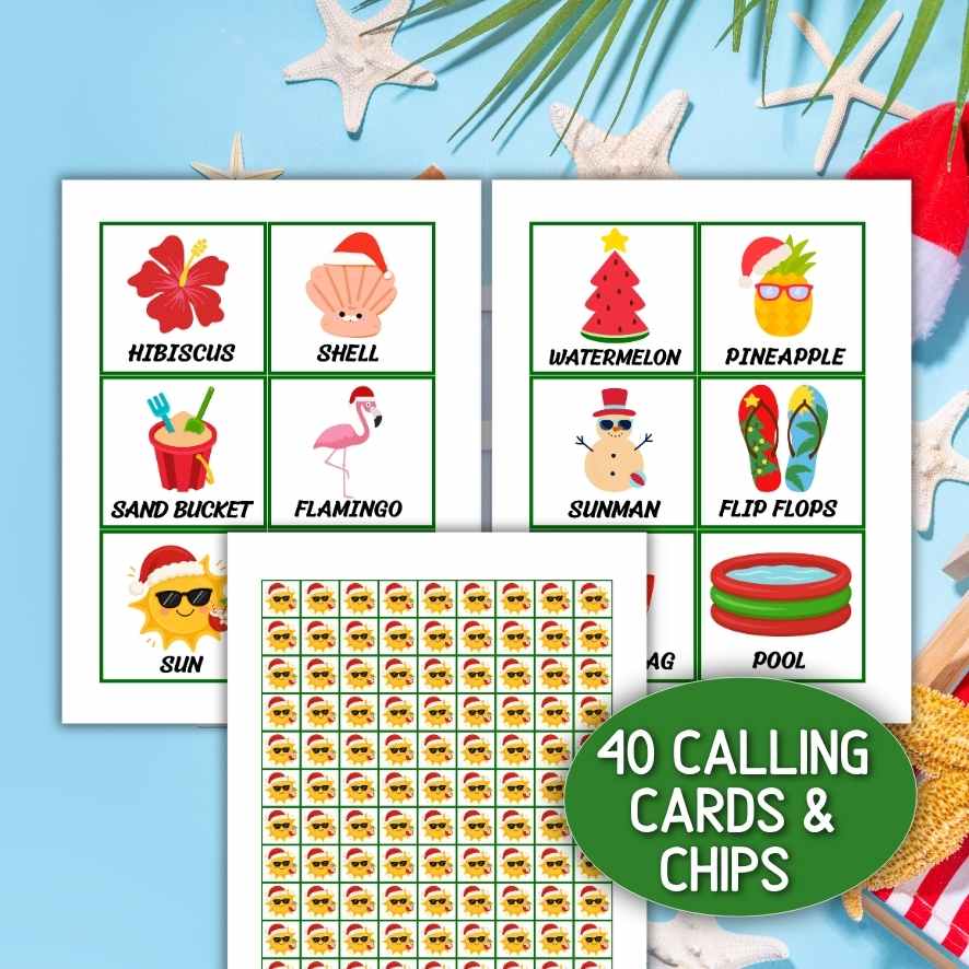 CHRISTMAS IN JULY BINGO PRINTABLE - Image 6
