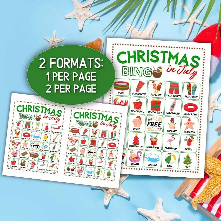 CHRISTMAS IN JULY BINGO PRINTABLE - Image 7