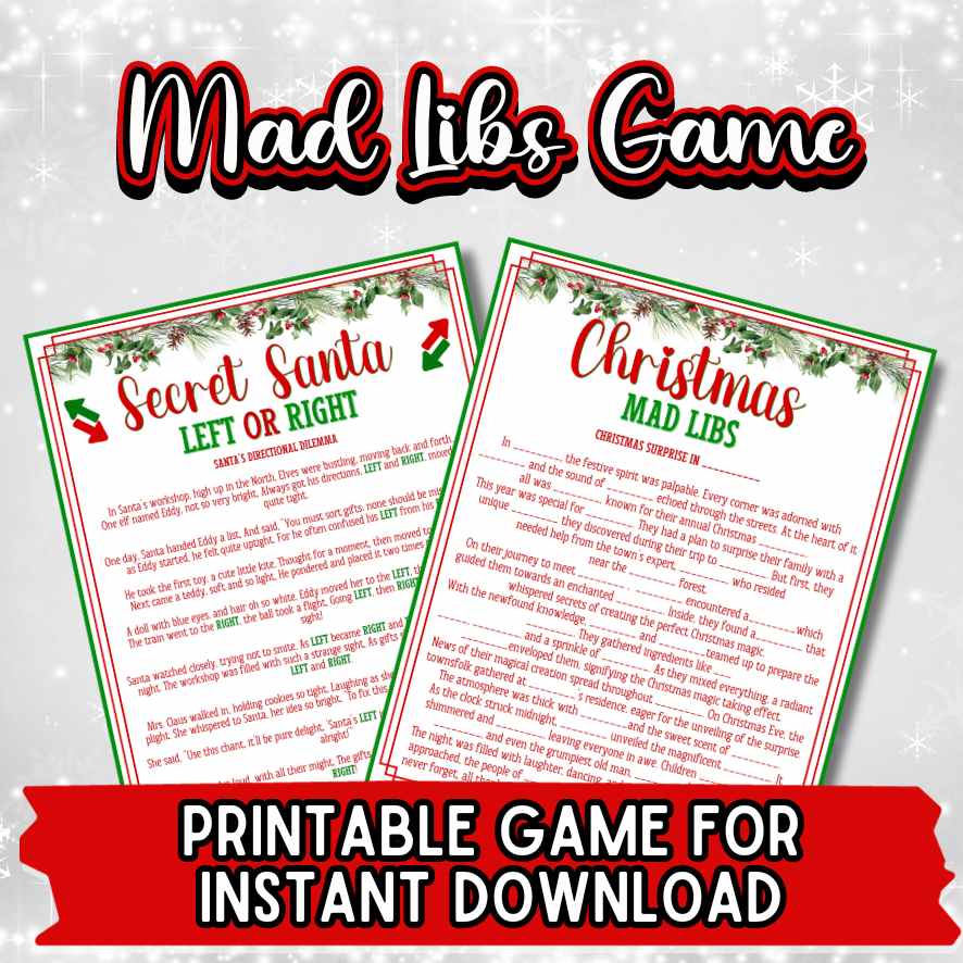 CHRISTMAS MAD LIBS PRINTABLE ACTIVITIES - Image 4