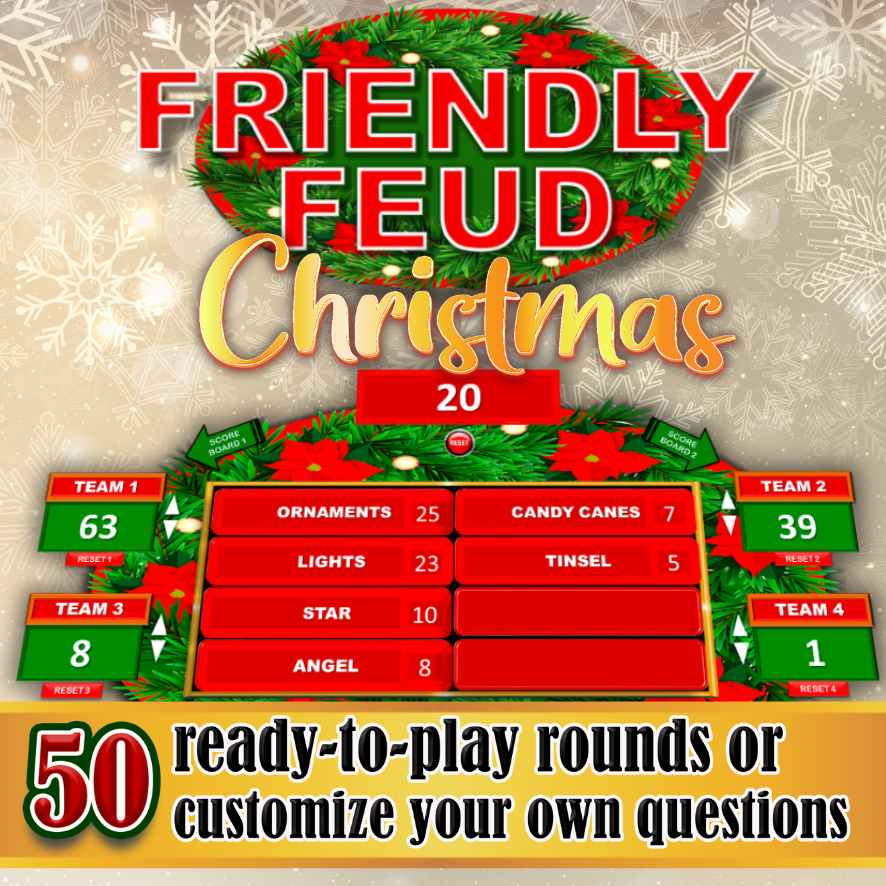 CHRISTMAS FEUD GAME FOR LARGE GROUPS - Image 2